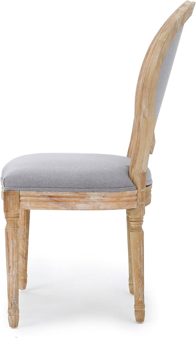 Christopher Knight Home Phinnaeus Fabric Dining Chairs, 2-Pcs Set, Light Grey - Image 8