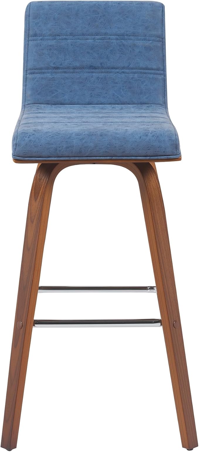 Armen Living Vienna Modern Swivel 30" Bar Height Barstool - Image 3