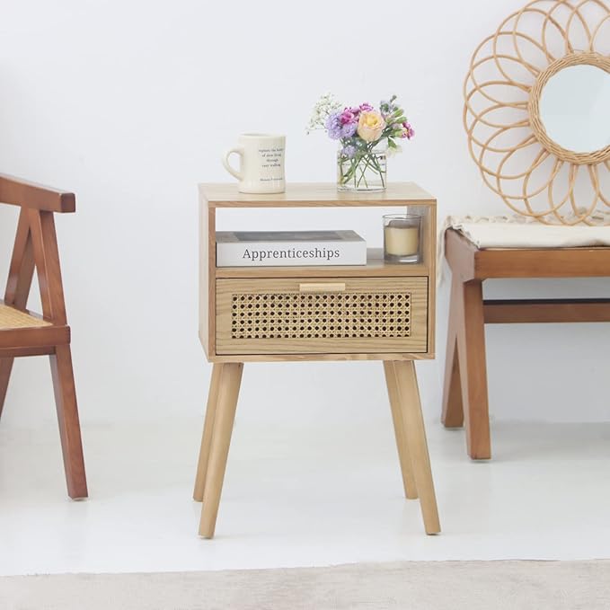 MaxSmeo Bedside Table, Small Nightstand - Image 9