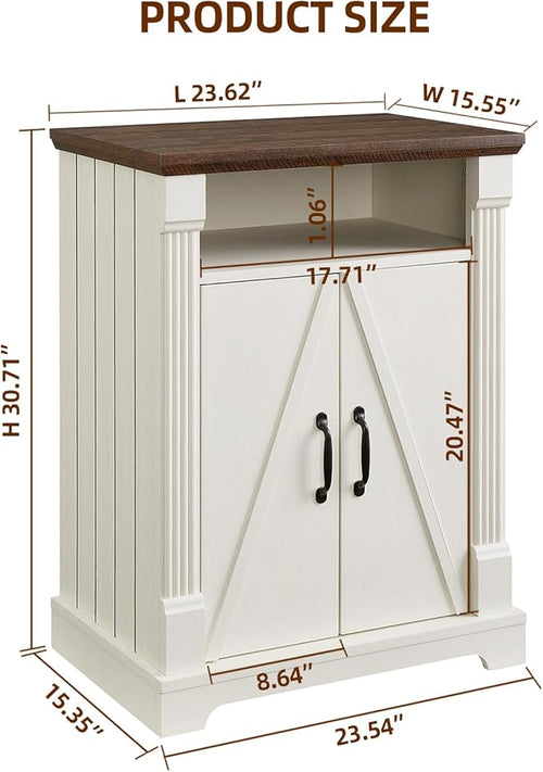 24" Farmhouse Storage Cabinet - Image 2