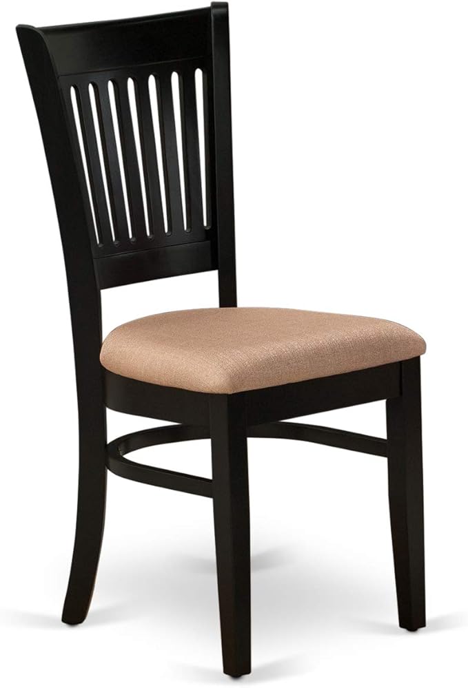 East West Furniture ANVA3-BLK-C 3 Piece Modern Dining Table Set Contains a - Image 7