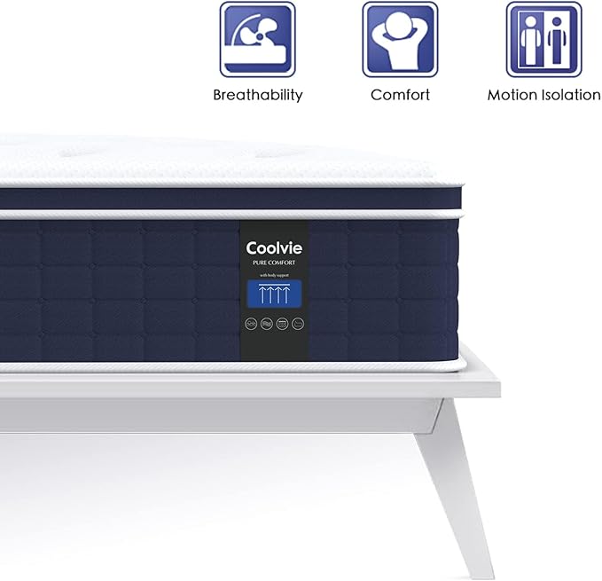 Coolvie 14 Inch Queen Mattress, Medium Firm Memory Foam Queen Size Mattresses - Image 5