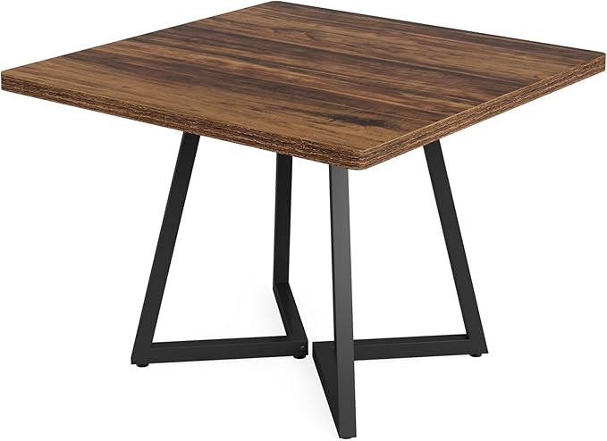 Tribesigns Square Dining Table for 6, 31.5" Industrial Dinner Table - Image 9