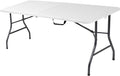Cosco 6ft Fold-in-Half Blow Molded Folding Table, Indoor/Outdoor, Comfort Handle by CoscoProducts