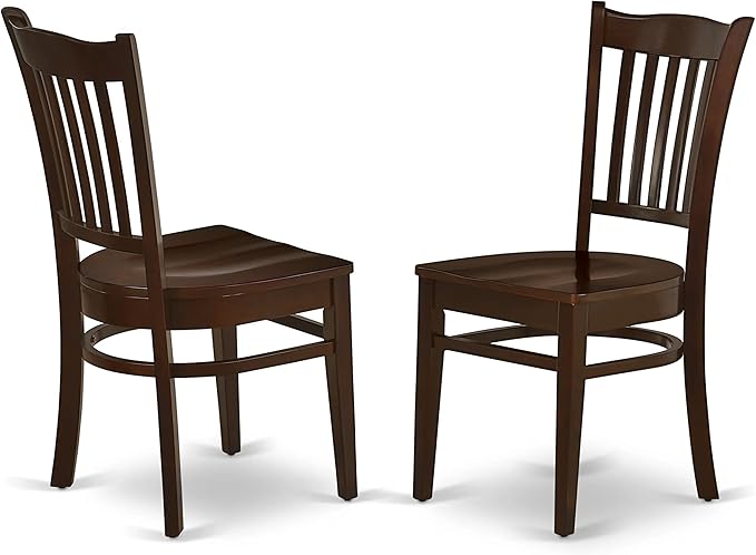 East West Furniture MZGR5-MAH-W 5 Piece Modern Dining Table Set Includes a - Image 8