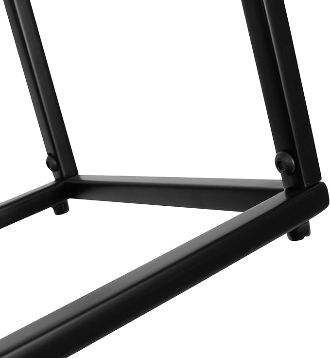 Kate and Laurel Karlsen Modern Wood and Metal Narrow Side Table; 16 x 8 x 24; - Image 9