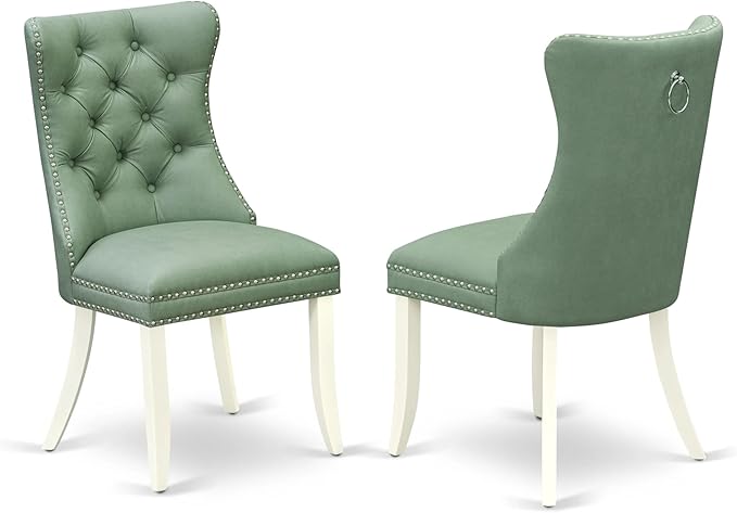 East West Furniture LGDA5-LWH-22 5 Piece Dining Room Set Consists of a - Image 6