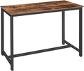 HOOBRO Bar Table, Rectangular Pub Table, 47.2” Counter Height Bar Table by HOOBRO
