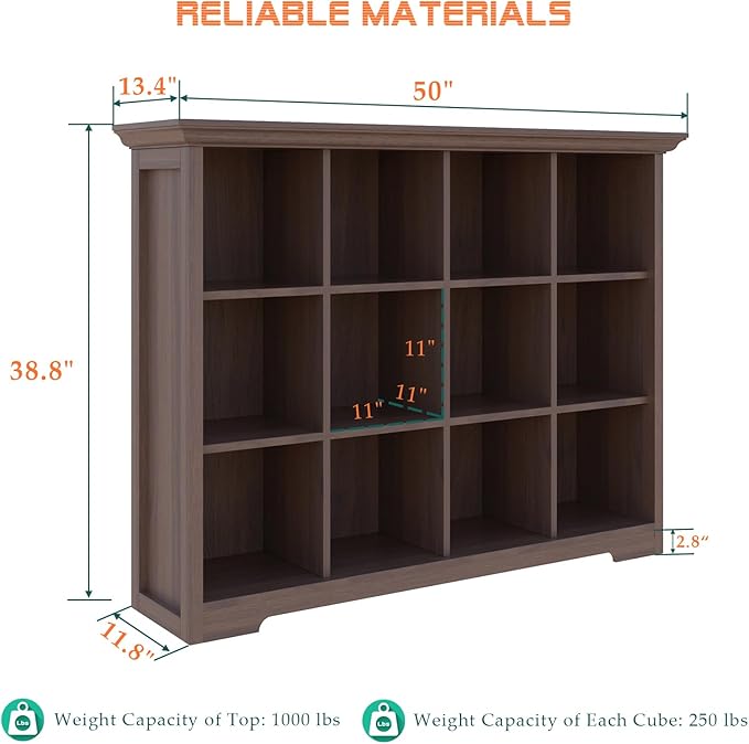 Cube Shelf Bookcase with Base - Image 3