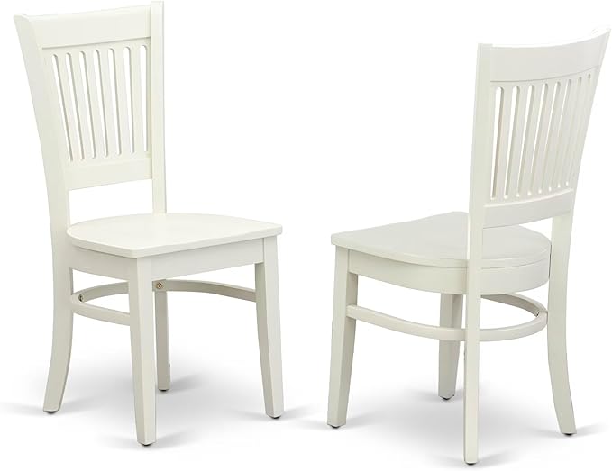 East West Furniture BOVA3-LWH-W 3 Piece Modern Dining Table Set Contains a - Image 4
