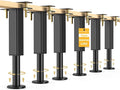6PCS Adjustable Height Bed Support Legs, 6.2-8 Inch, Metal Heavy Furniture Legs by NESAPTO