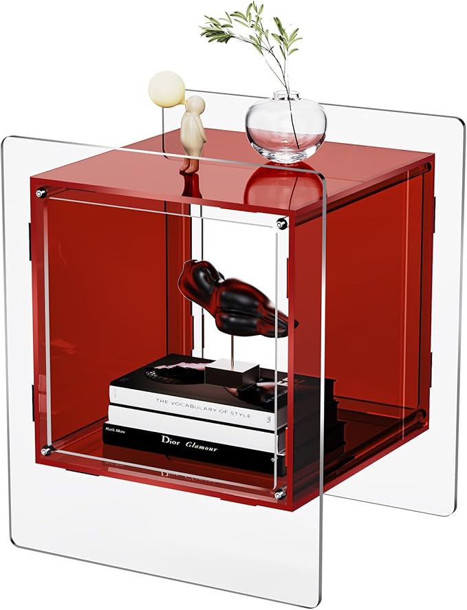 Acrylic Nightstand Colorful Bedside Table - Image 9