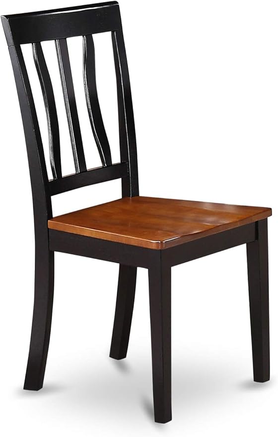 East West Furniture LGAN5-BCH-W 5 Piece Dining Room Table Set Includes a - Image 7