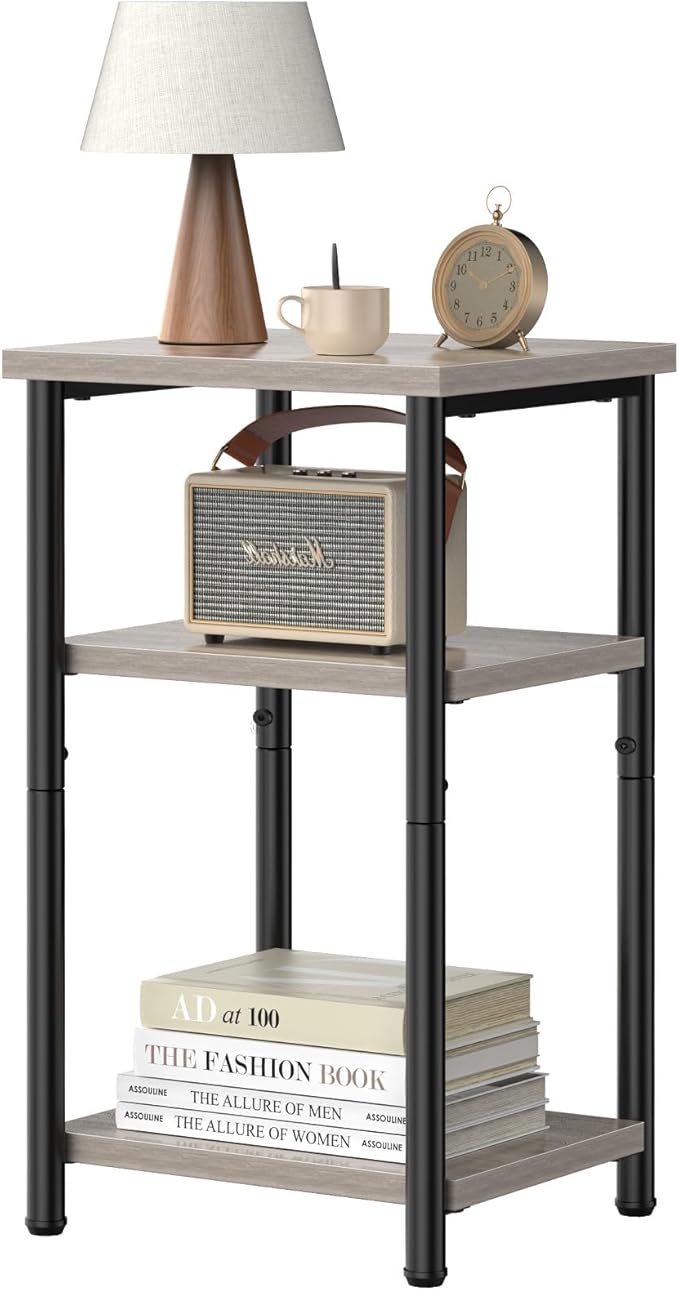 DUMOS End Table, 3 Tier Side Sofa Tables by DumosLifestyle