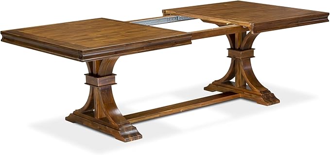 LESI9-AWA-04-9-pc Modern Dining Set Consists of a Dining Table and 8 Light Tan - Image 7