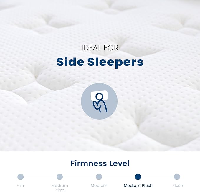 Coolvie Twin XL Mattress 14 Inch, Gel Memory Foam Bed in a Box, Adaptive - Image 8