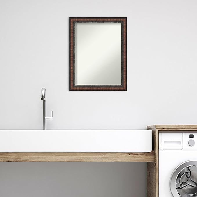 Amanti Art White Bathroom Mirror - Image 5