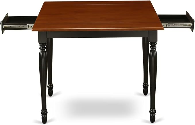 East West Furniture MZKE5-BCH-W 5 Piece Modern Dining Table Set Includes a - Image 6