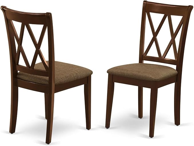 East West Furniture PSCL5-MAH-C 5 Piece Modern Dining Table Set Includes a - Image 3