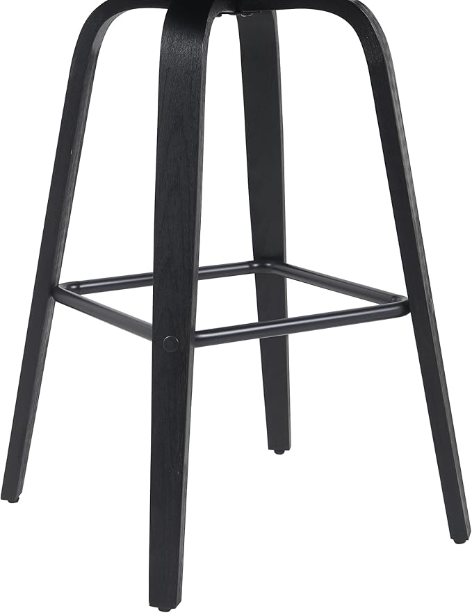 Armen Living Vienna Modern Swivel 30" Bar Height Barstool - Image 7