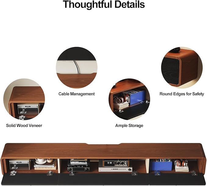 Minimalist 70'' Floating TV Stand - Image 8