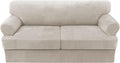 H.VERSAILTEX Sofa Cover 3 Piece T Cushion Sofa Slipcovers Thick Velvet Couch by HVERSAILTEX