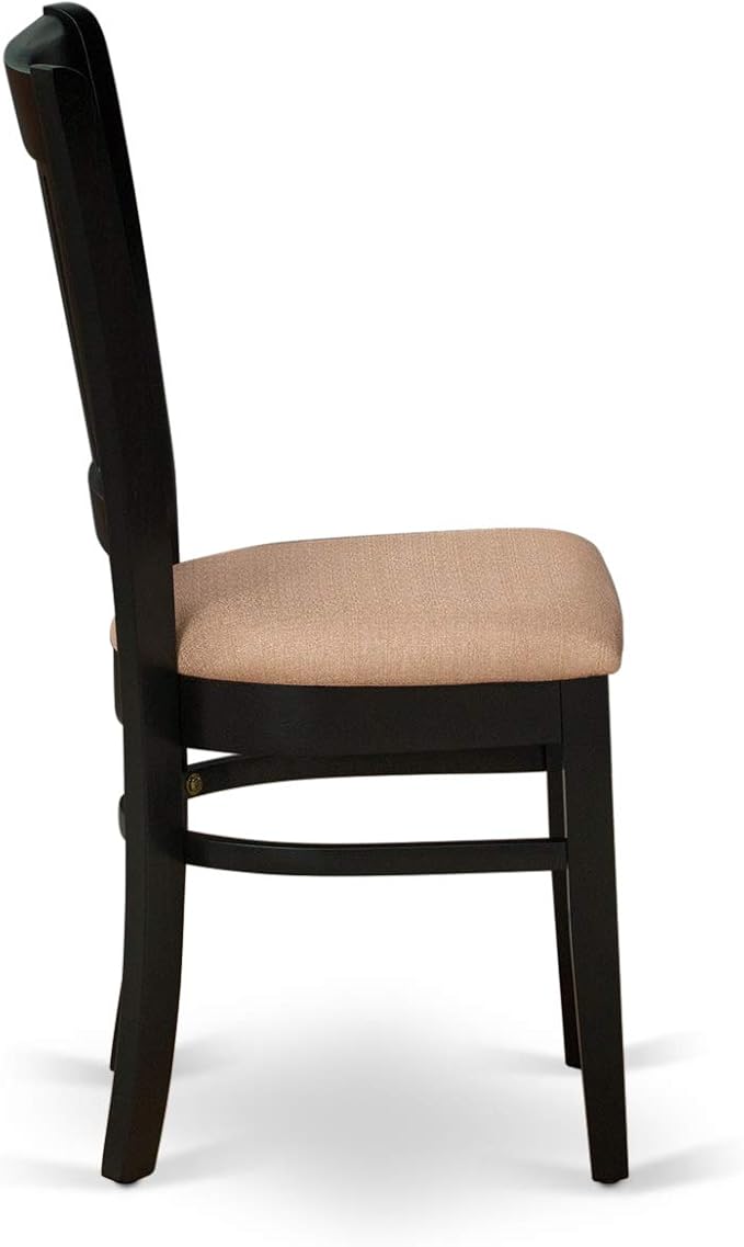 East West Furniture LGVA7-BLK-C 7 Piece Modern Dining Table Set Consist of a - Image 9