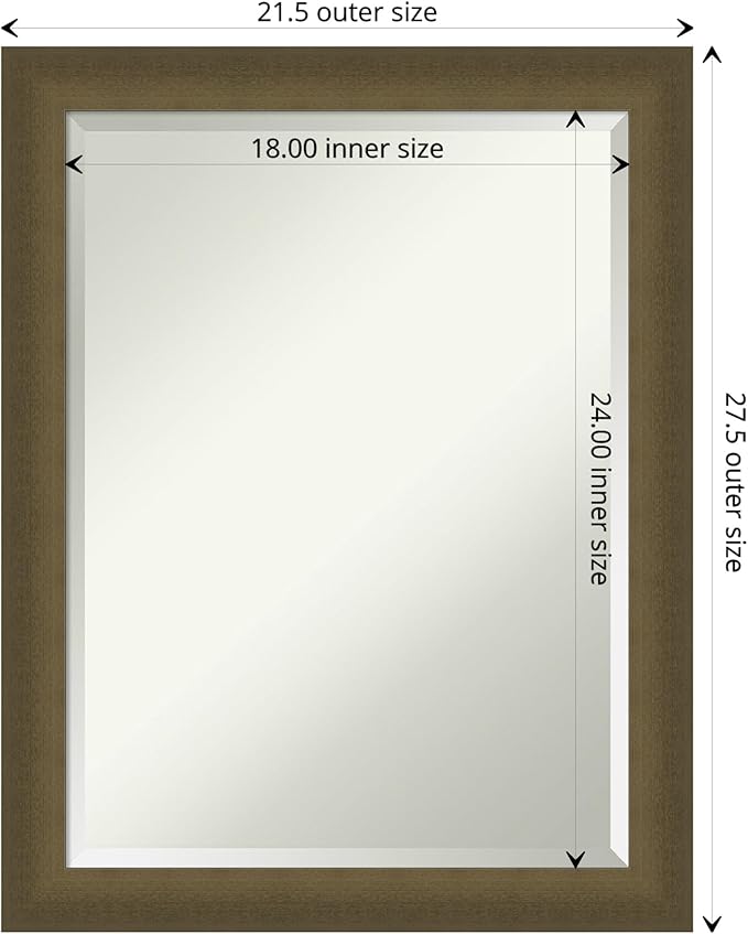 Amanti Art Bronze Bathroom Mirror - Image 4
