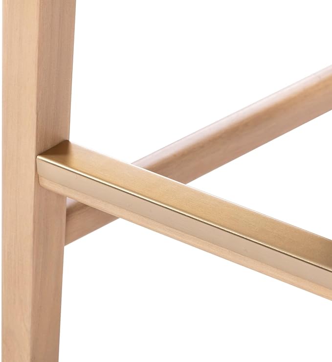 Plank+Beam Smythe Bar Stool, Sturdy Wood Modern Kitchen Bar Height Stool - Image 7