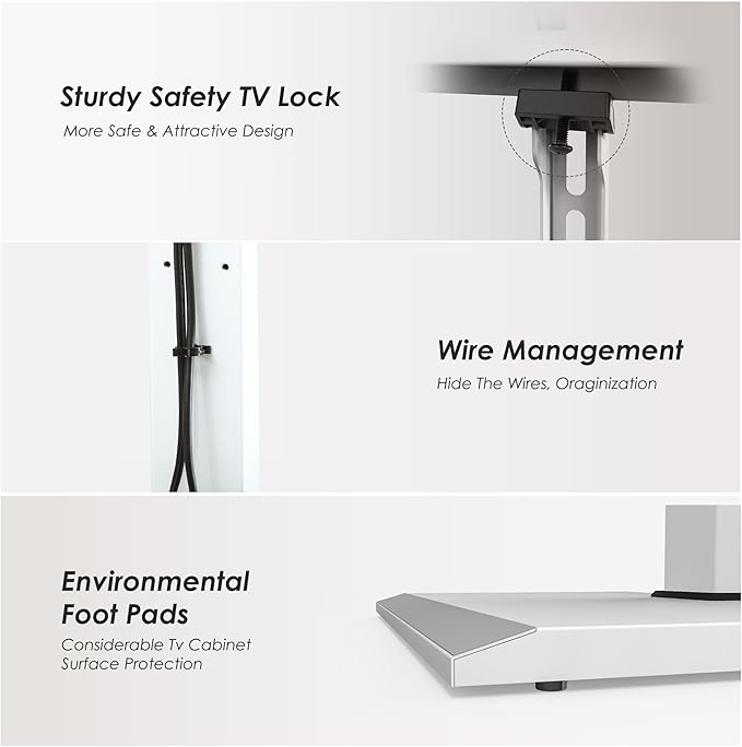 FITUEYES Floor TV Stand Iron Base - Image 5