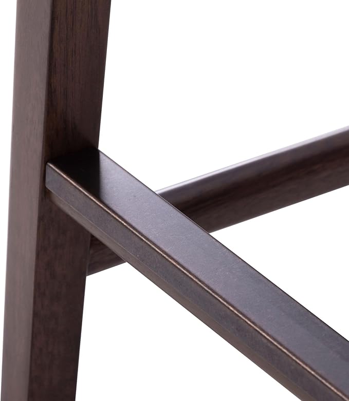 Plank+Beam Smythe Bar Stool, Sturdy Wood Modern Kitchen Counter Height Stool - Image 7