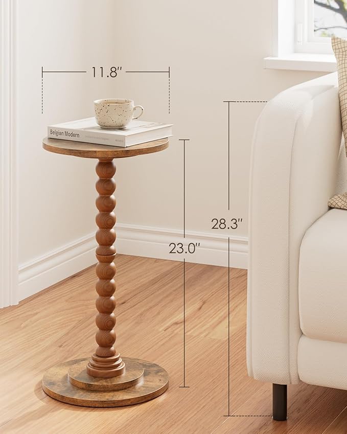 Masupu Round Side Table, Small End Table - Image 3