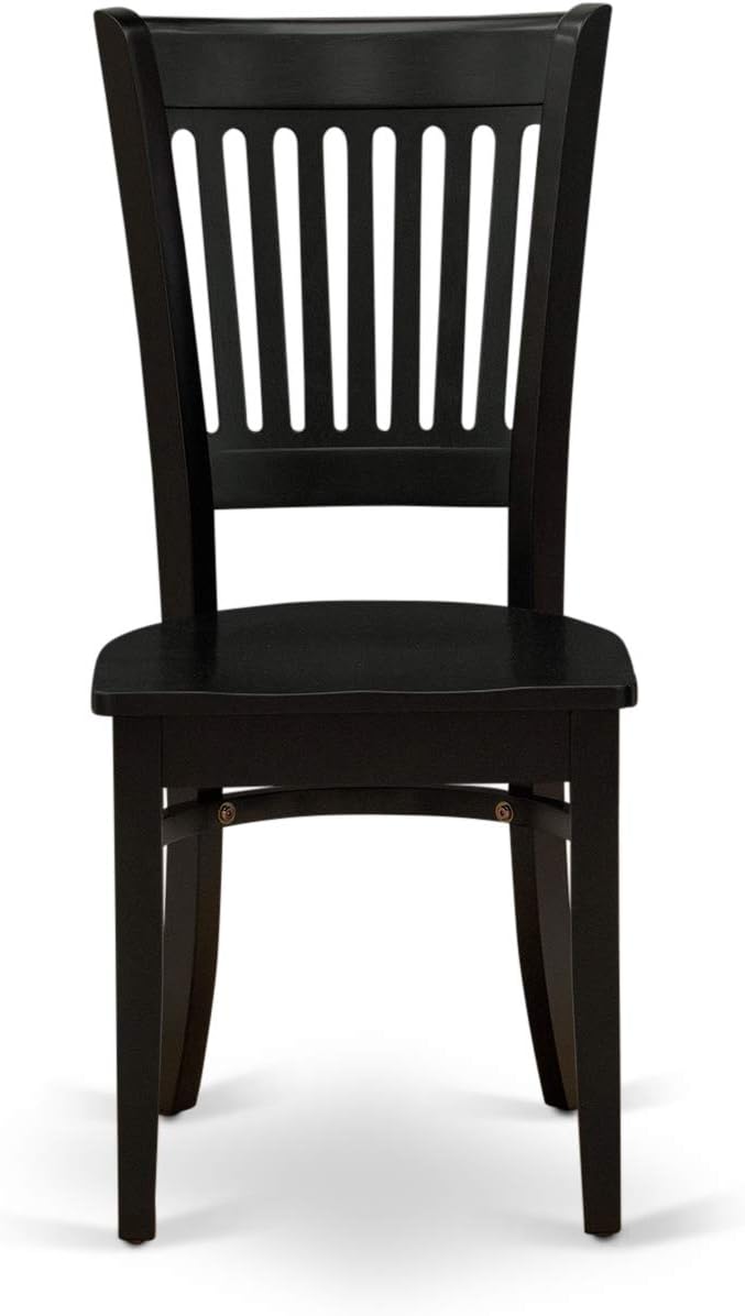 East West Furniture LGVA7-BLK-W 7 Piece Kitchen Table & Chairs Set Consist of a - Image 7