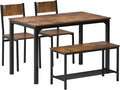 soges 4 Pieces Dining Table Set, 43.3 inch Kitchen Table Set by soges