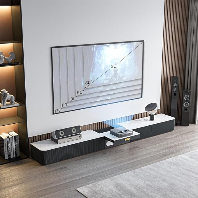 POVISON Fully-Assembled Modern TV Stand - Image 5