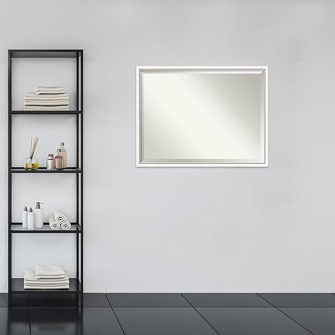 Amanti Art White Bathroom Mirror - Image 5