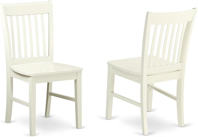East West Furniture LGVA5-LWH-W 5 Piece Dining Set Includes a Rectangle Dining - Image 4