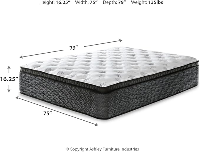 Signature Design by Ashley King Size Ultra Luxury 16 Inch Hyper Cool Euro Top - Image 2