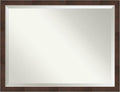 Amanti Art Brown Bathroom Mirror by AmantiArt