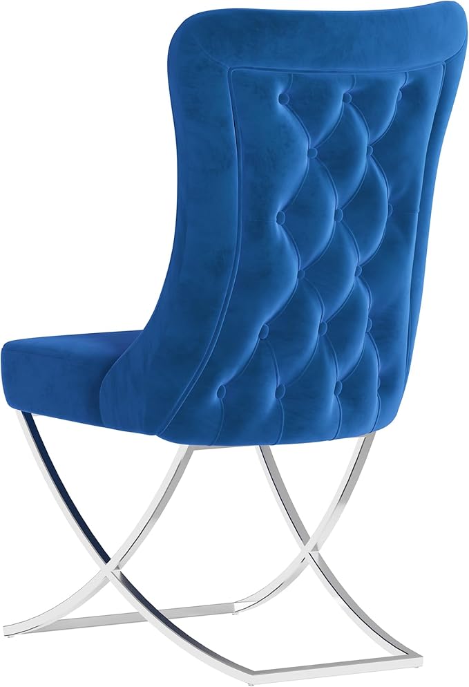 Ottomanson Royal Dining Chairs Set of 6 – Upholstered Tufted Microfiber - Image 5