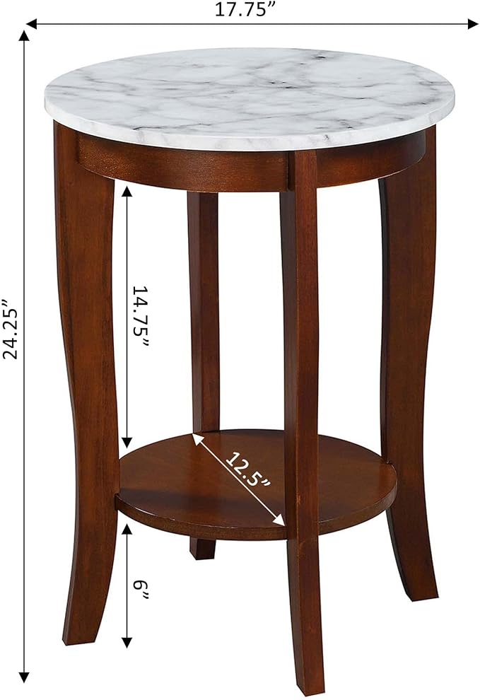 Convenience Concepts American Heritage Round End Table - Image 3