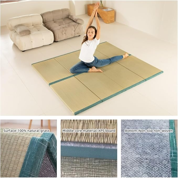 MustMat Tatami Futon Mattress Foldable Tatami Mat Twin Japanese Floor Mattress - Image 5