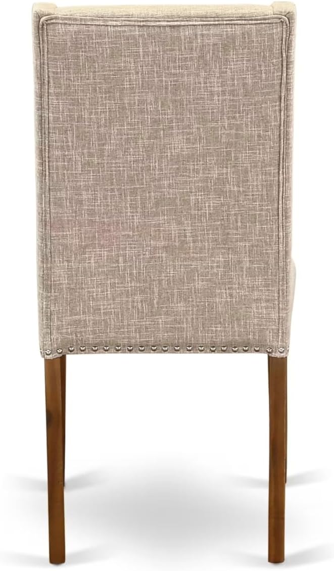 NEFL9-AWA-04-9-Piece Kitchen Set Consists of a Dinner Table and 8 Light Tan - Image 13