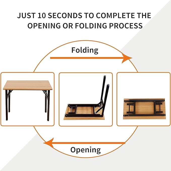 Need Folding Desk for Home Office 39-3/8 inch Length Modern Folding Table - Image 4