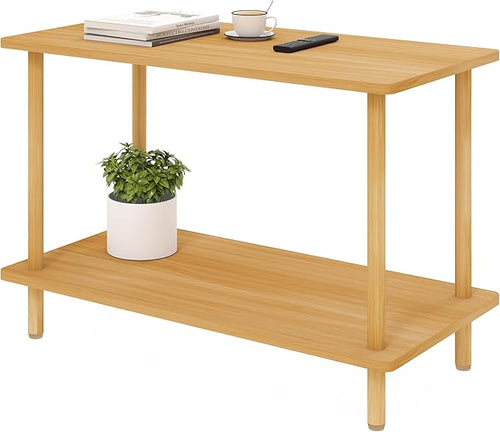 2-Tier End Table, Minimalist Modern by Funecy
