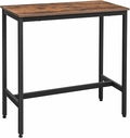 VASAGLE Bar Table, Narrow Long Kitchen Dining Table, Sturdy Metal Frame by VASAGLEbySONGMICSHOME