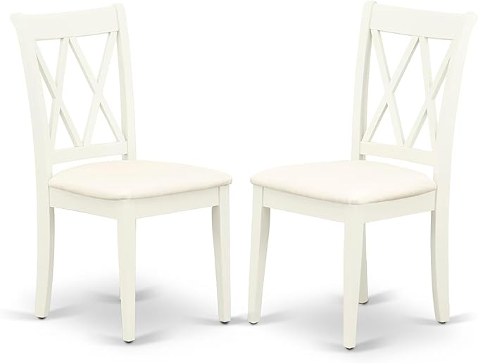 East West Furniture DOCL7-LWH-C 7 Piece Kitchen Table & Chairs Set Consist of a - Image 4