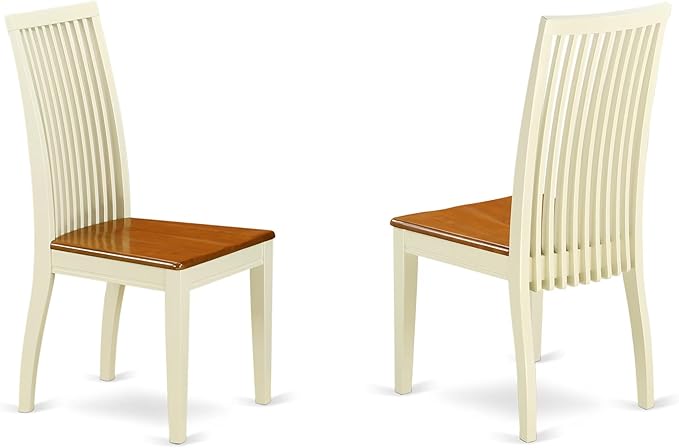 East West Furniture QUIP5-BMK-W 5 Piece Dinette Set - Image 3