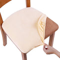 Smiry Velvet Seat Covers for Dining Room Chair Set of 2, Stretch Fit Removable by Smiry