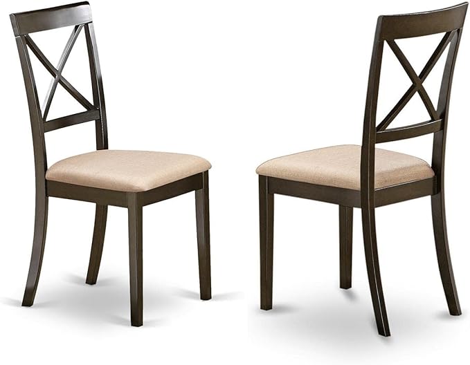East West Furniture HLBO3-CAP-C 3 Piece Dining Table Set - Image 3